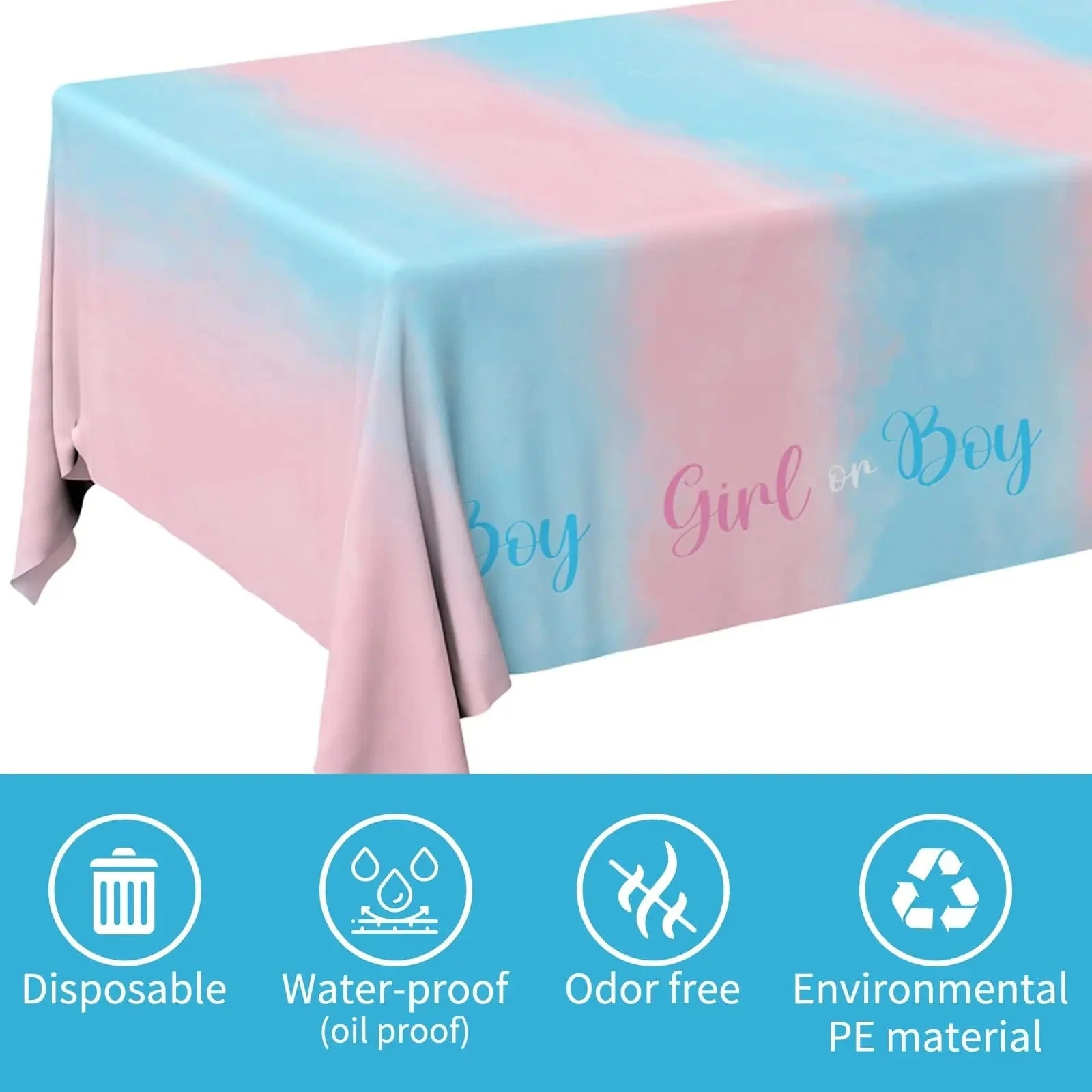 Gender Reveal Tablecloth - Image 3