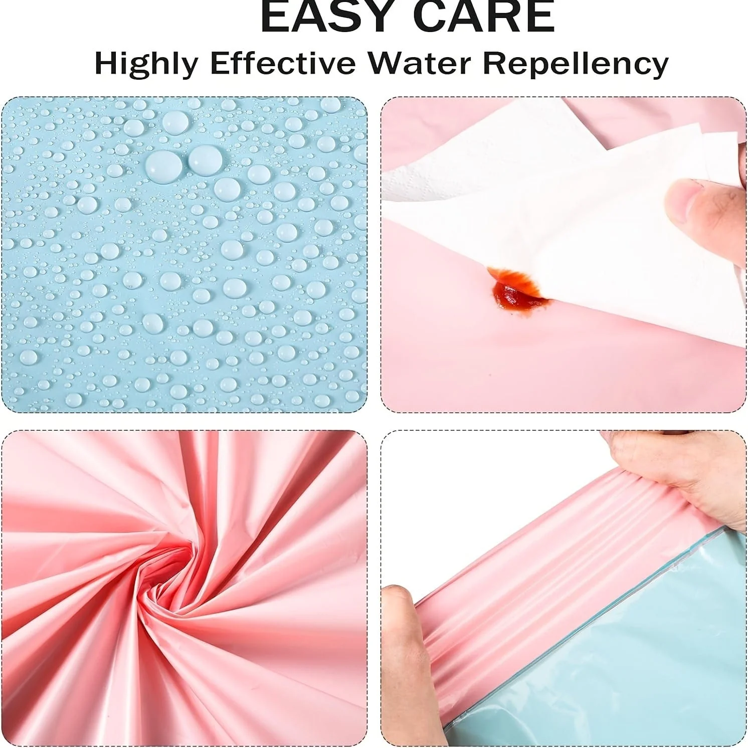 Gender Reveal Tablecloths - Pink & Blue - Image 3