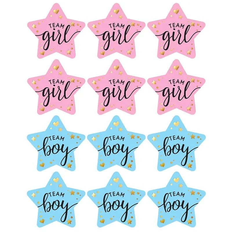 Gender Reveal Voting Stickers - Boy or Girl - Image 2