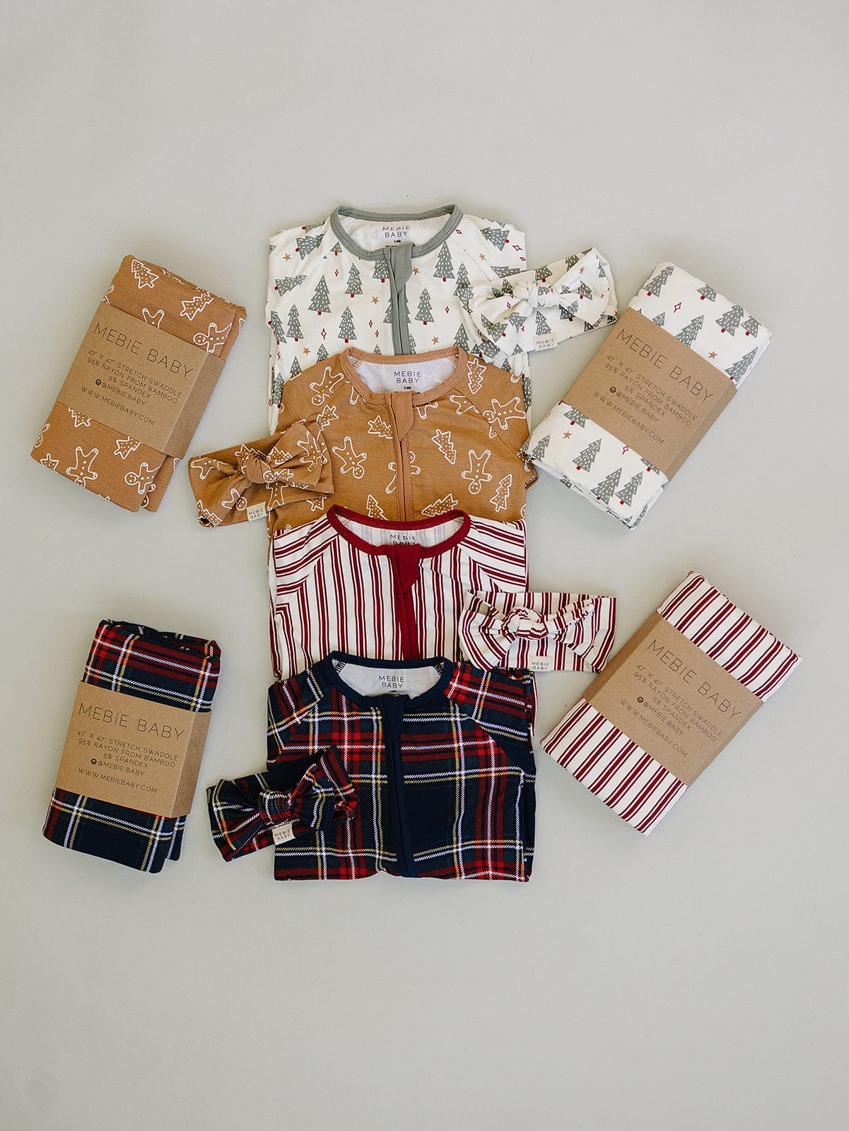 Gingerbread Bamboo Stretch Swaddle - Image 3