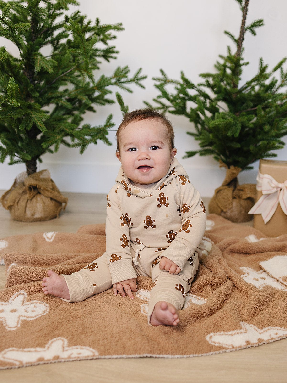 Gingerbread Hooded French Terry Set - Image 3
