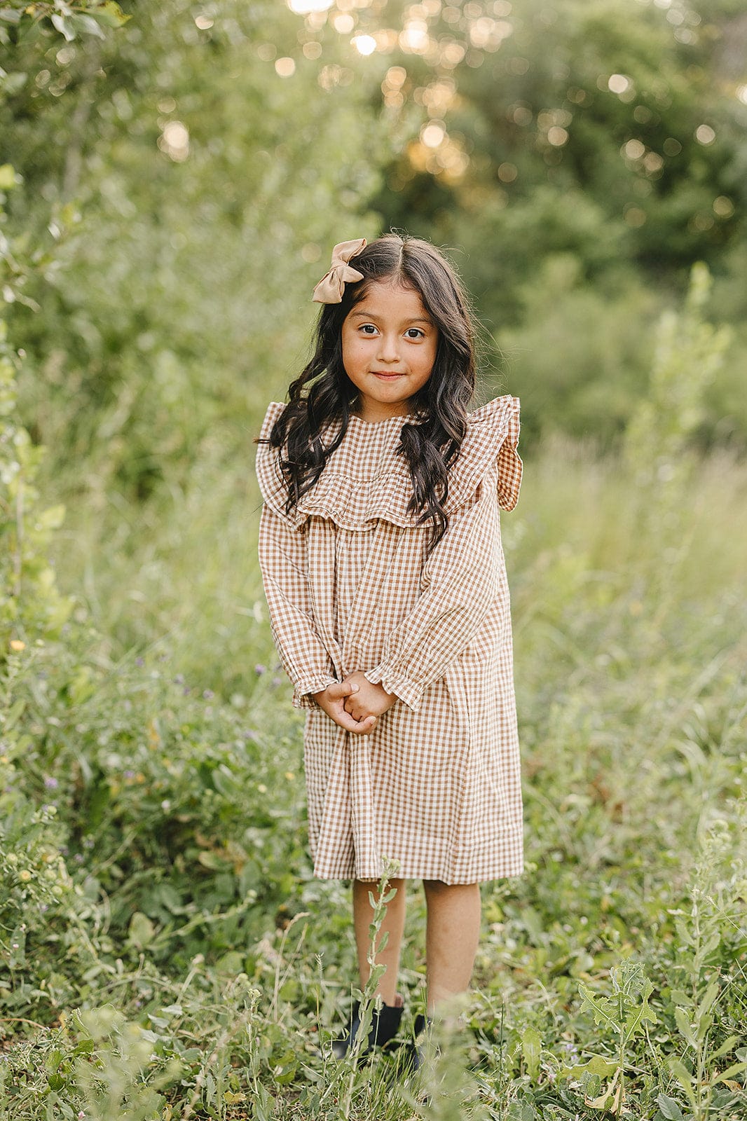Gingham Ruffle Dress - Image 10