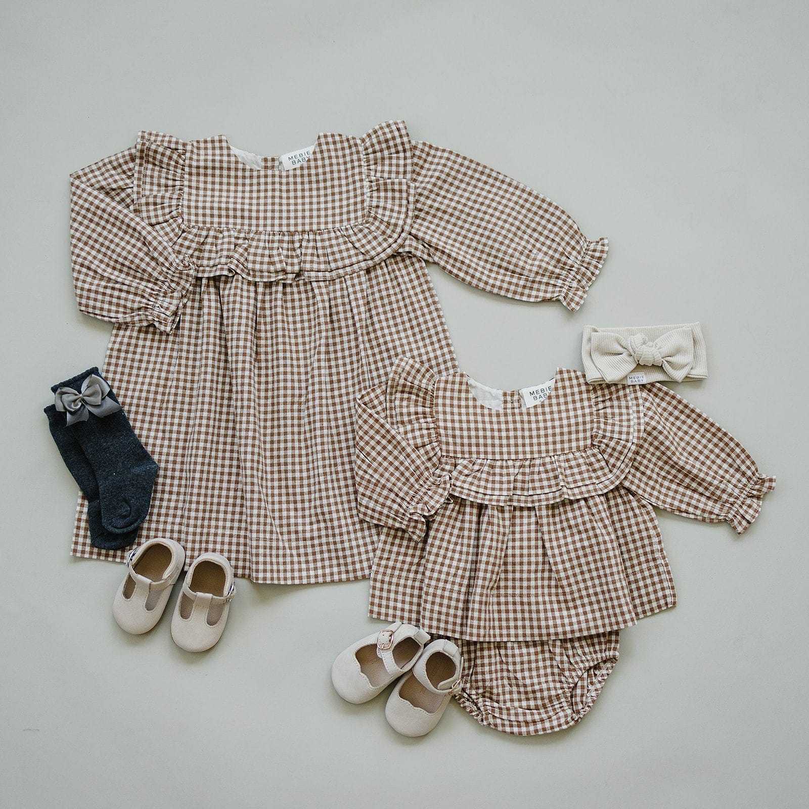 Gingham Ruffle Dress - Image 12