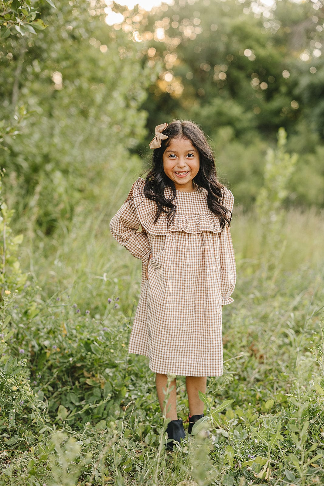 Gingham Ruffle Dress - Image 2