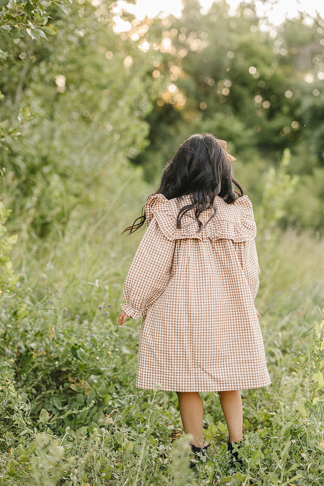 Gingham Ruffle Dress - Image 5