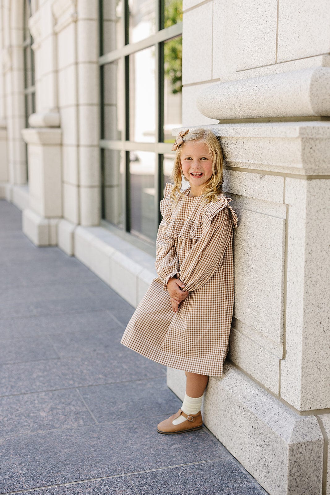 Gingham Ruffle Dress - Image 6