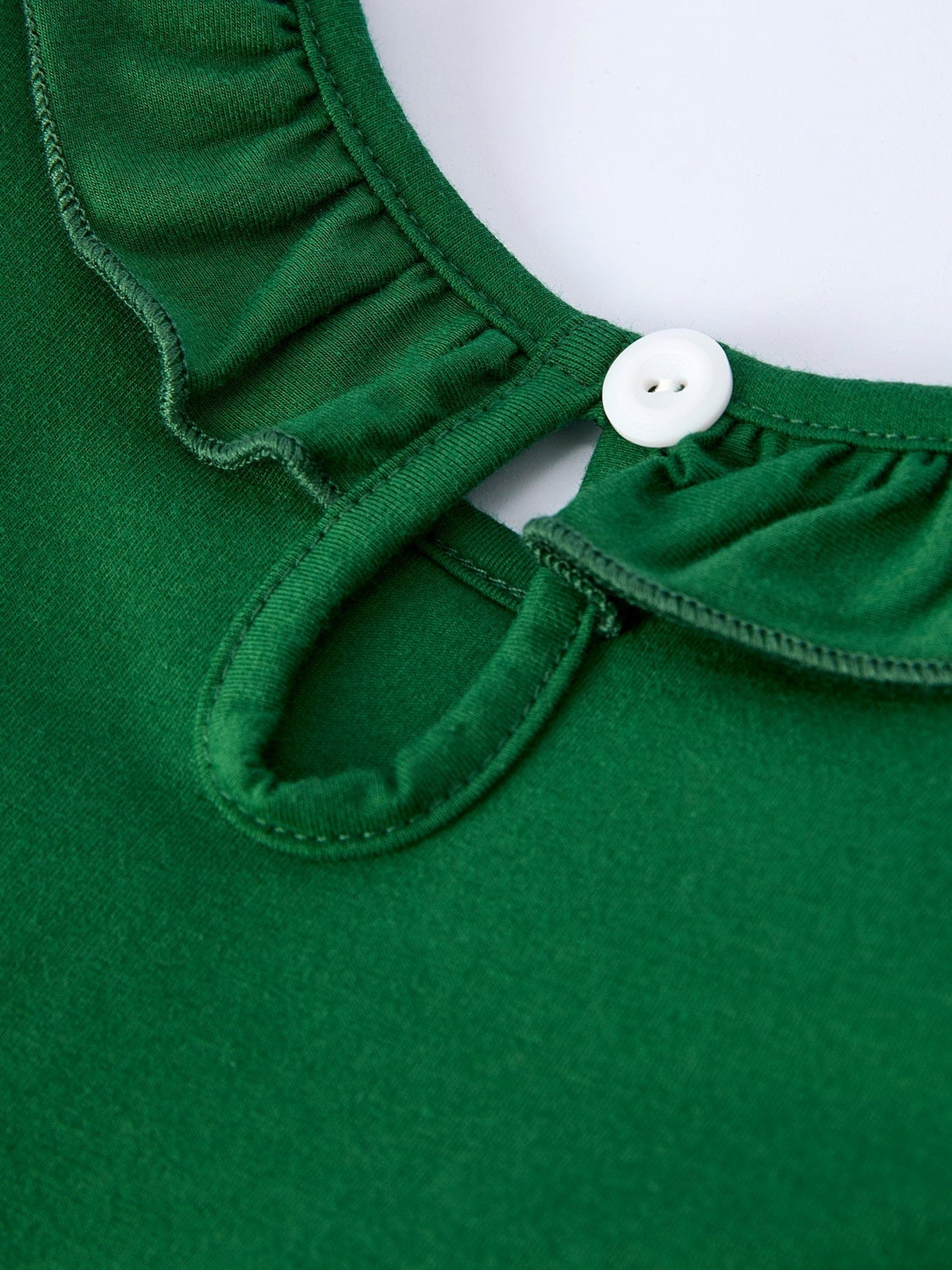Girls St. Patrick's Day Shamrock Puppy Smocked Dress - Image 5
