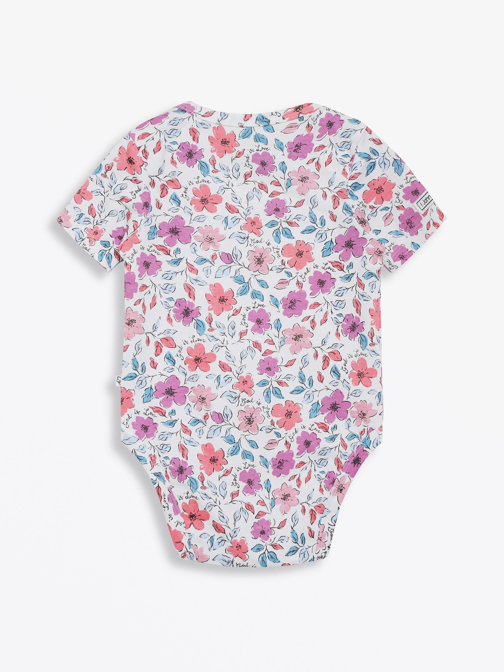 God is Love Cotton Short Sleeve Bodysuit - Image 2