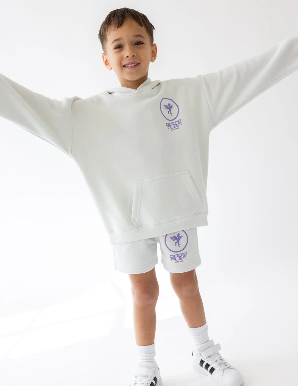 God's Plan Racing Kids Hoodie - Image 2