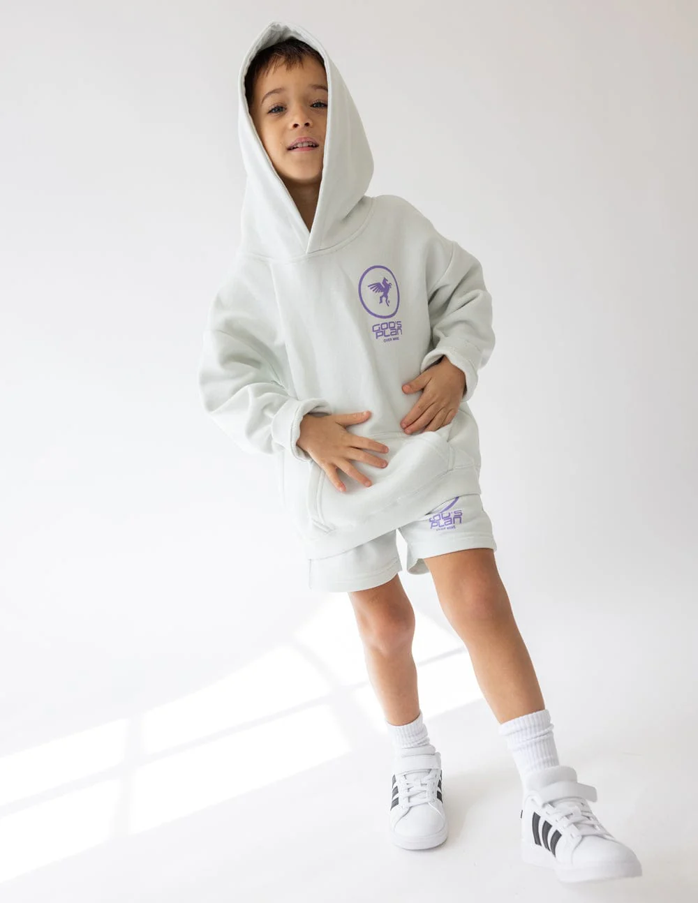 God's Plan Racing Kids Hoodie - Image 4