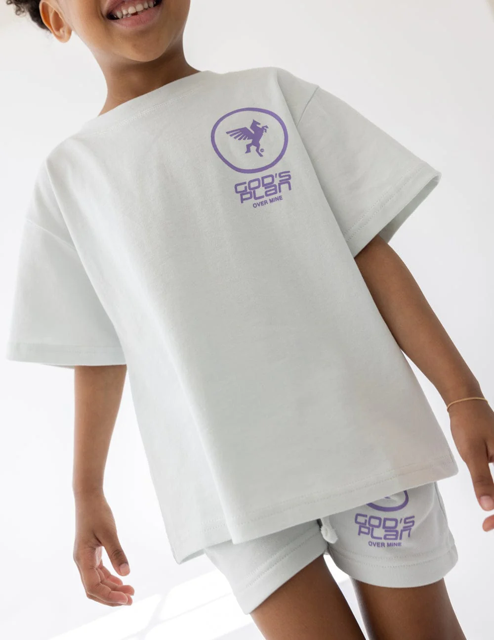 God's Plan Racing Kids Tee - Image 3