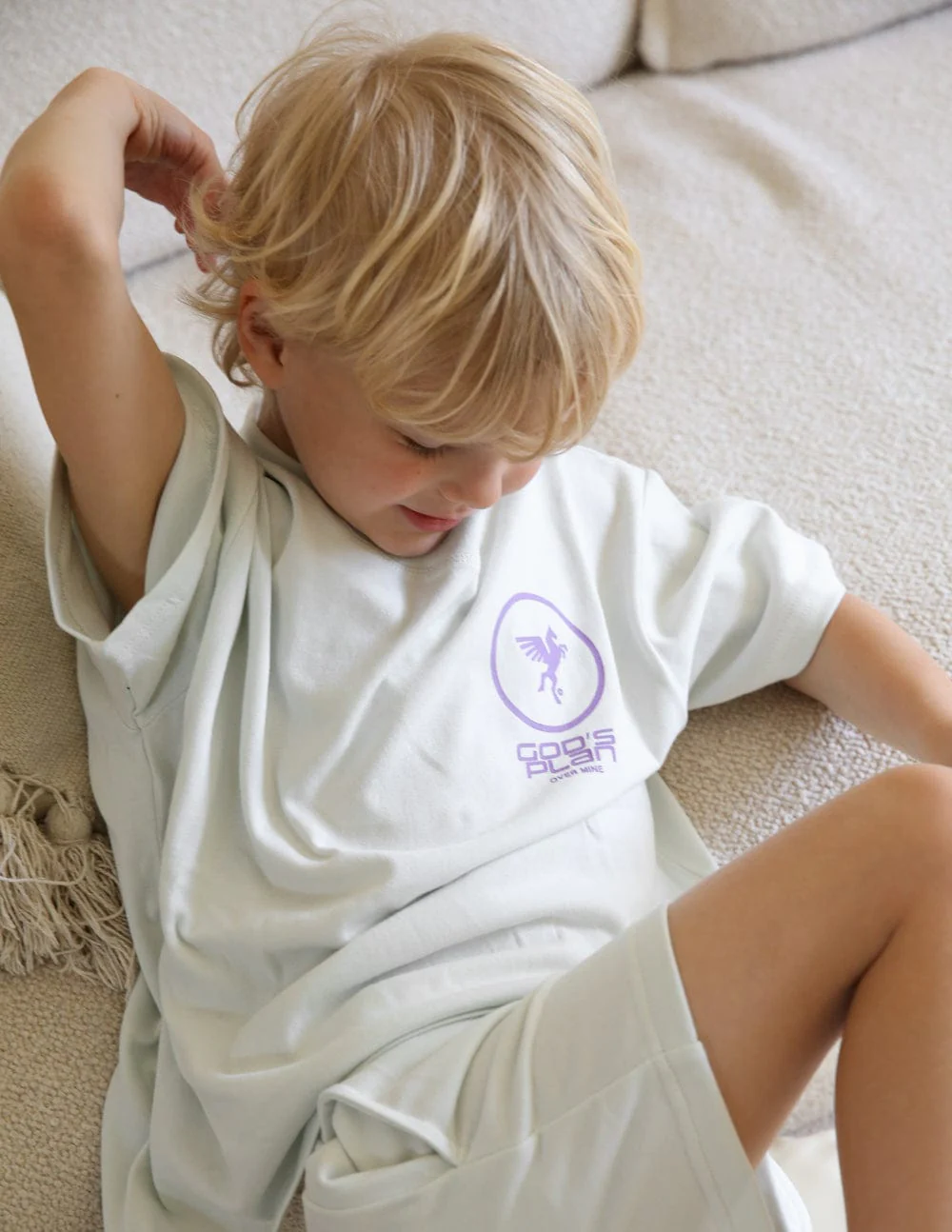God's Plan Racing Kids Tee - Image 6