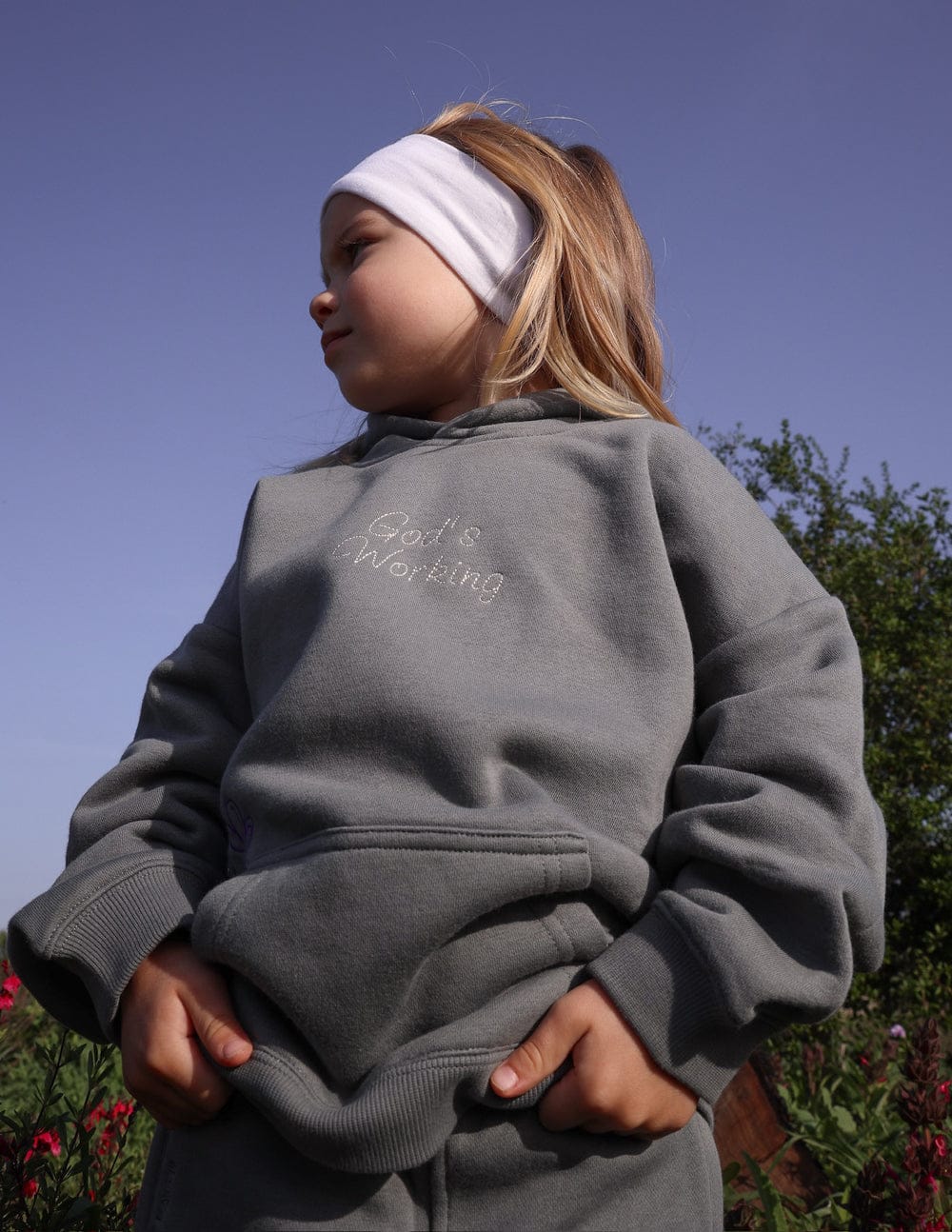 God's Still Working Kids Hoodie - Image 12