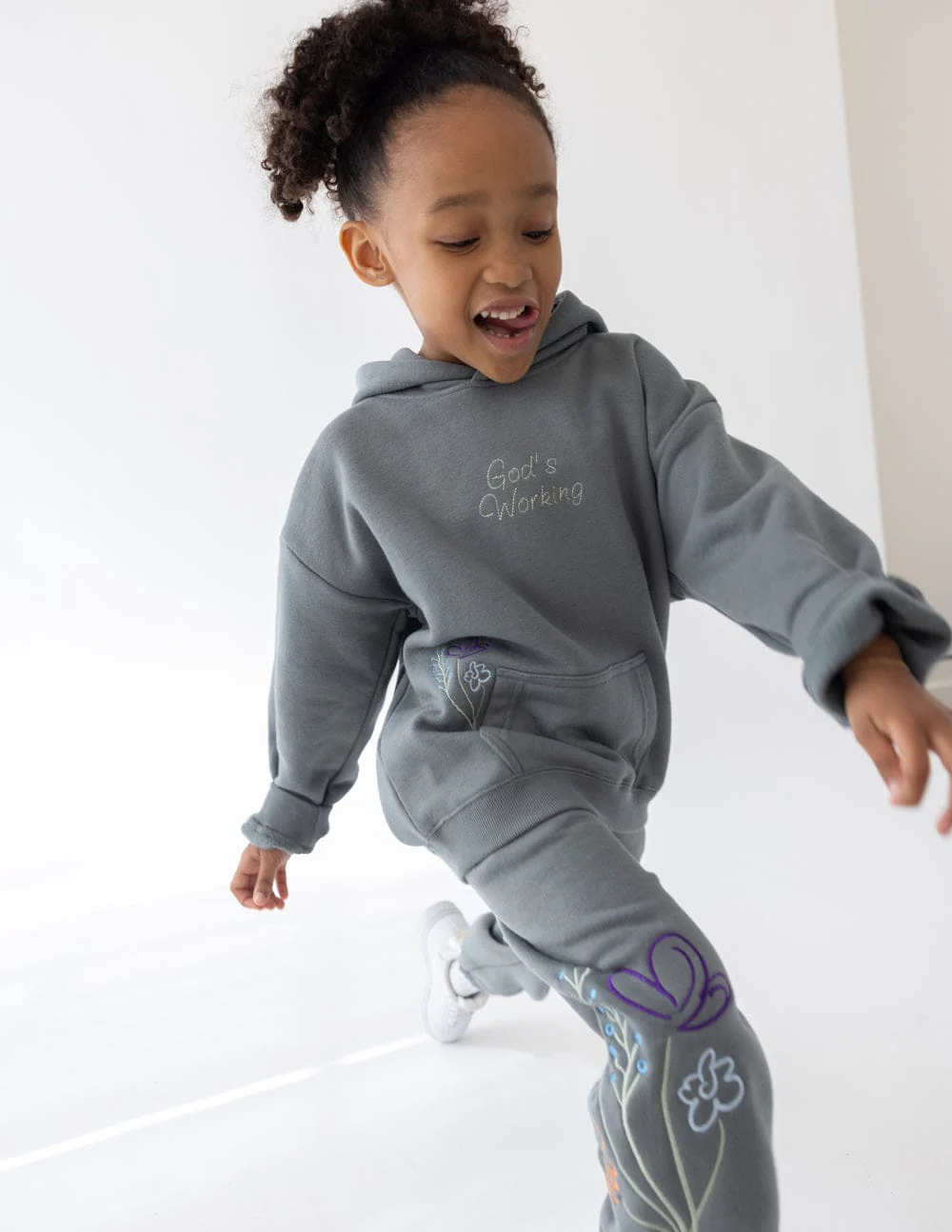 God's Still Working Kids Hoodie - Image 2