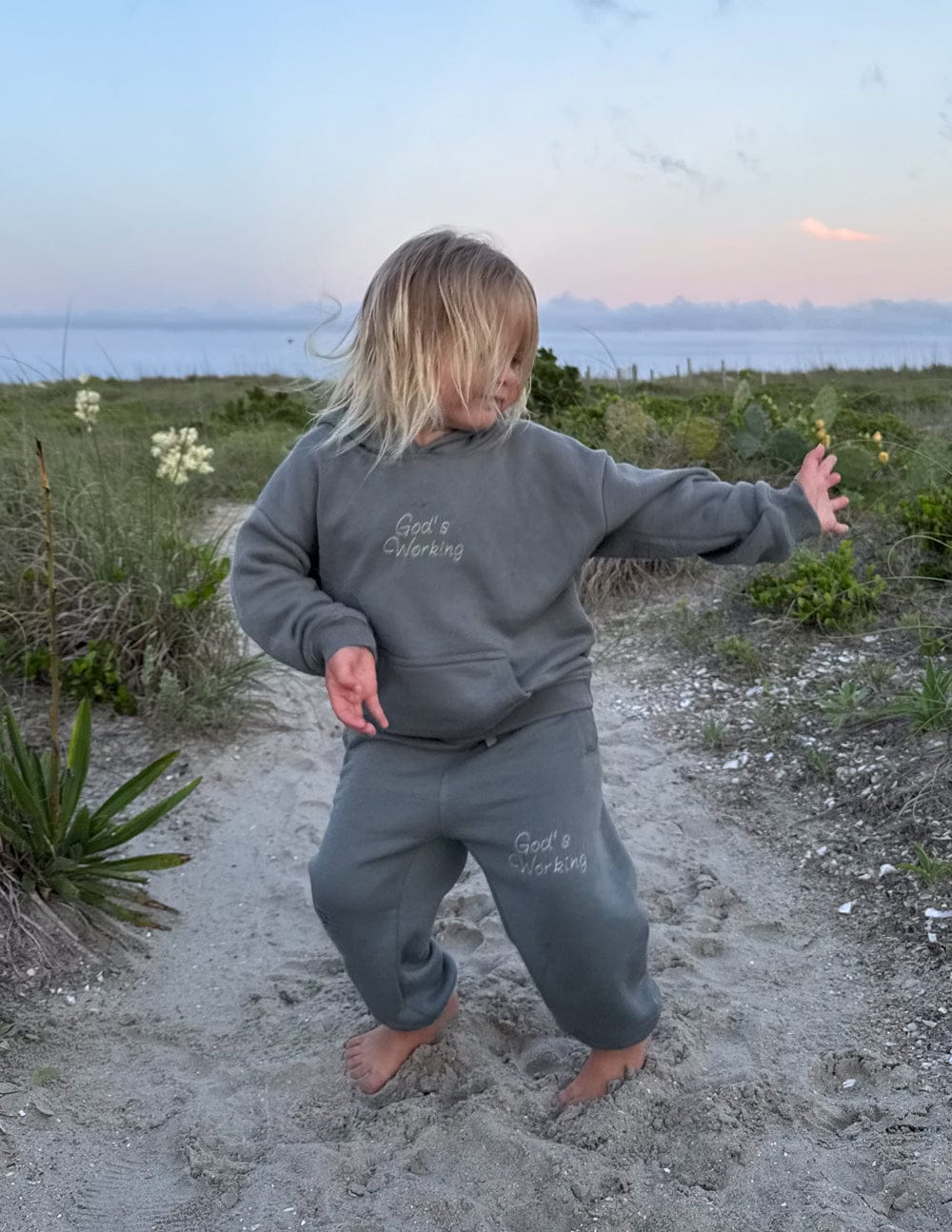 God's Still Working Kids Hoodie - Image 9