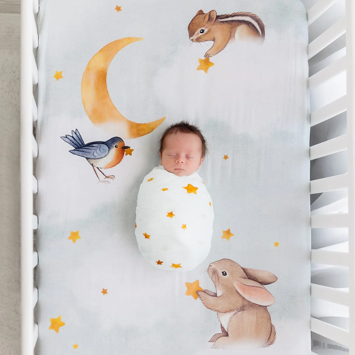 Goodnight Wonderland Standard Size Crib Sheet - Image 4