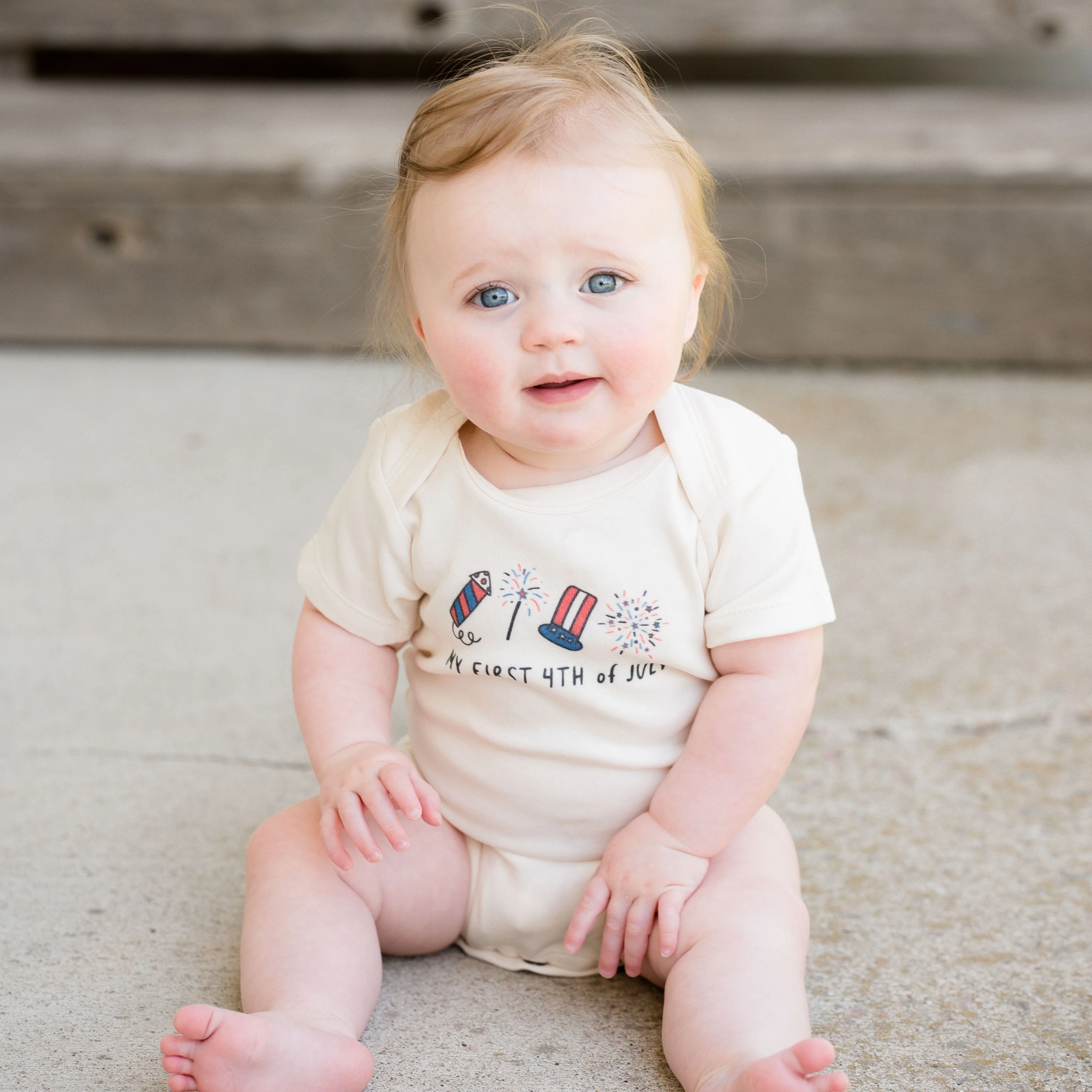 Graphic Bodysuit - My First 4th of July Rocket - Image 2