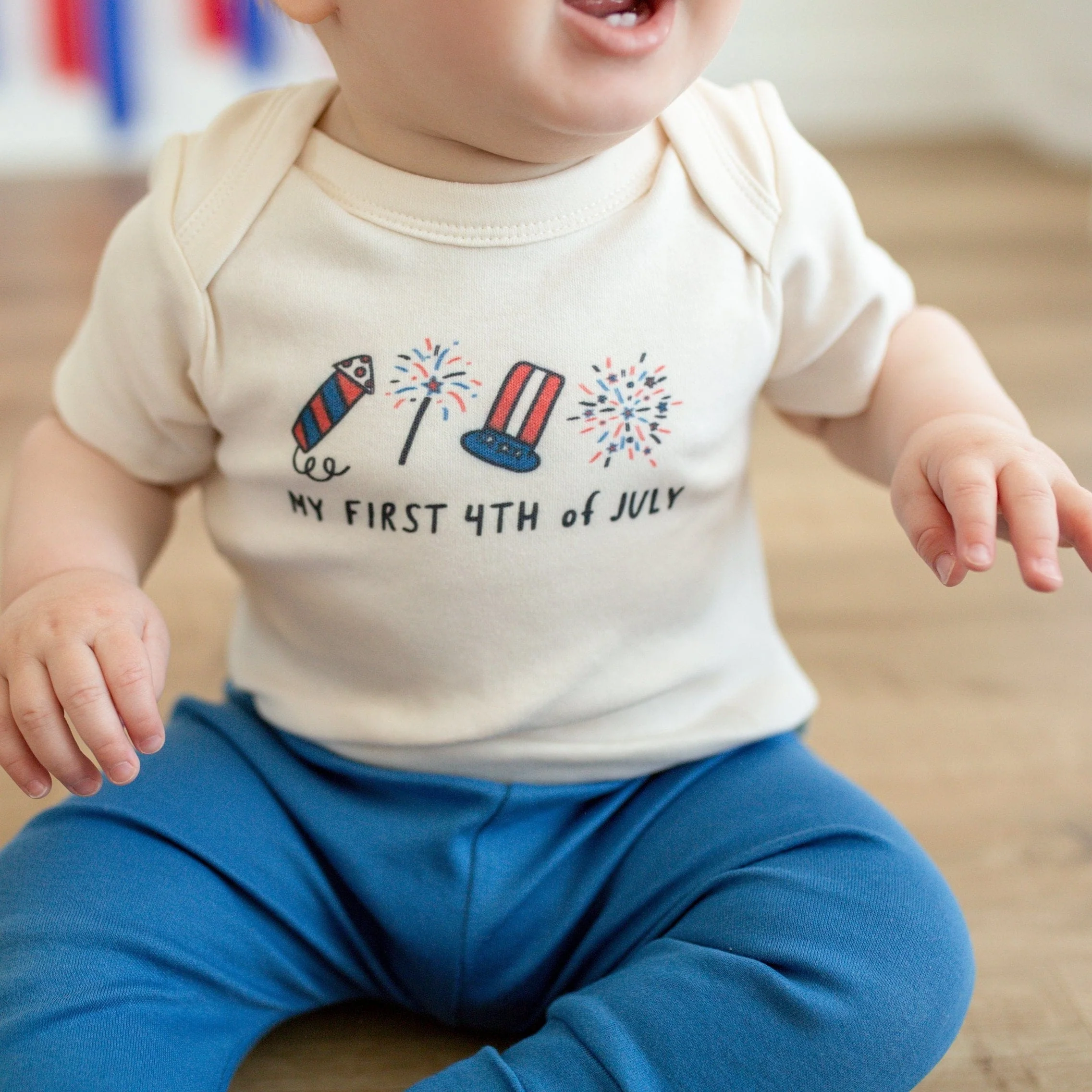 Graphic Bodysuit - My First 4th of July Rocket - Image 3