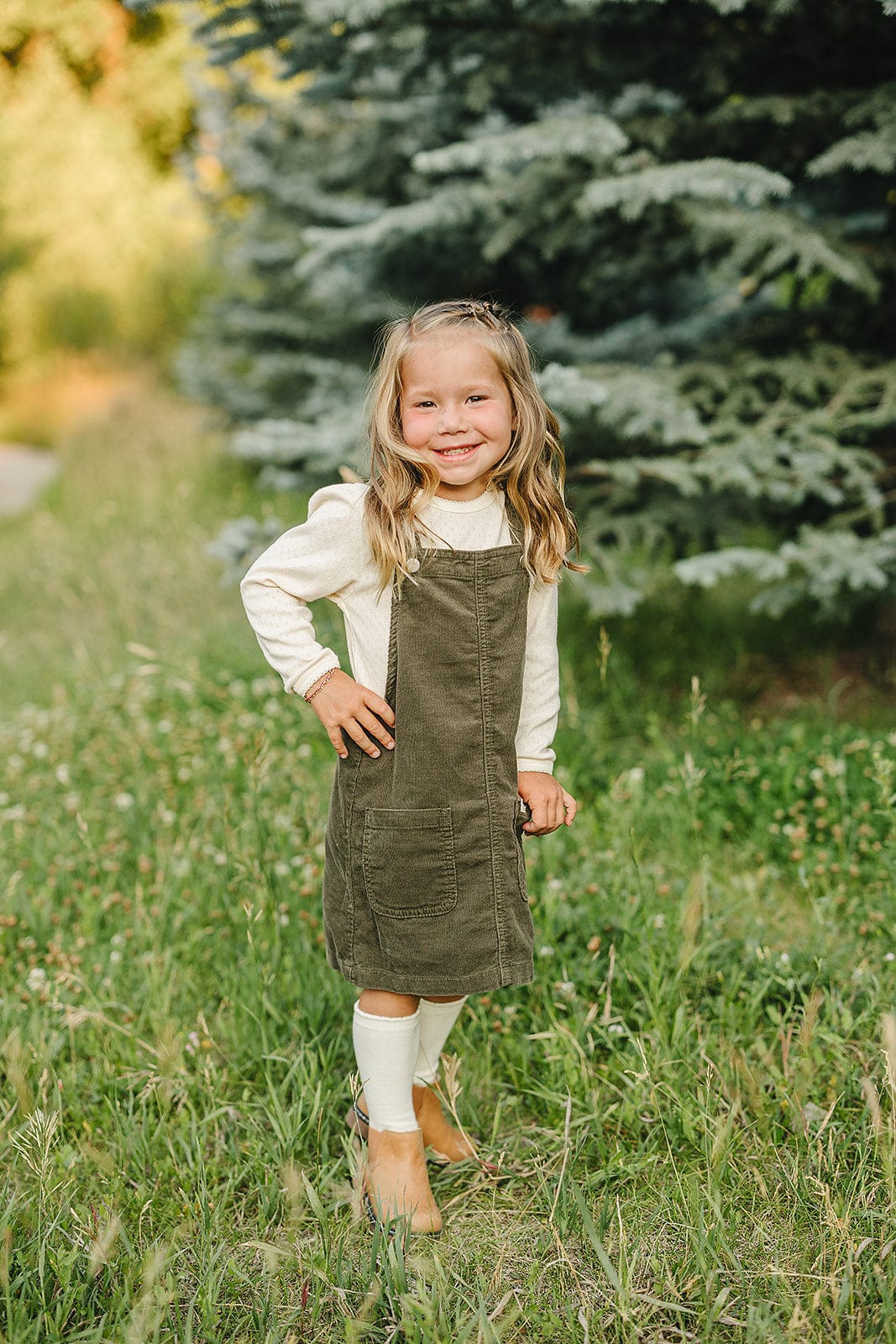 Green Corduroy Dress - Image 4