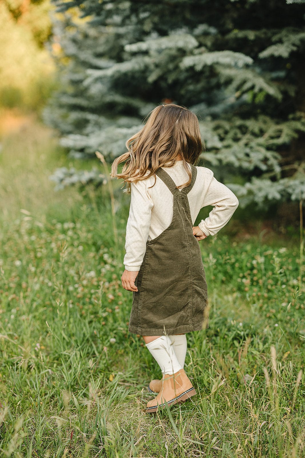 Green Corduroy Dress - Image 6