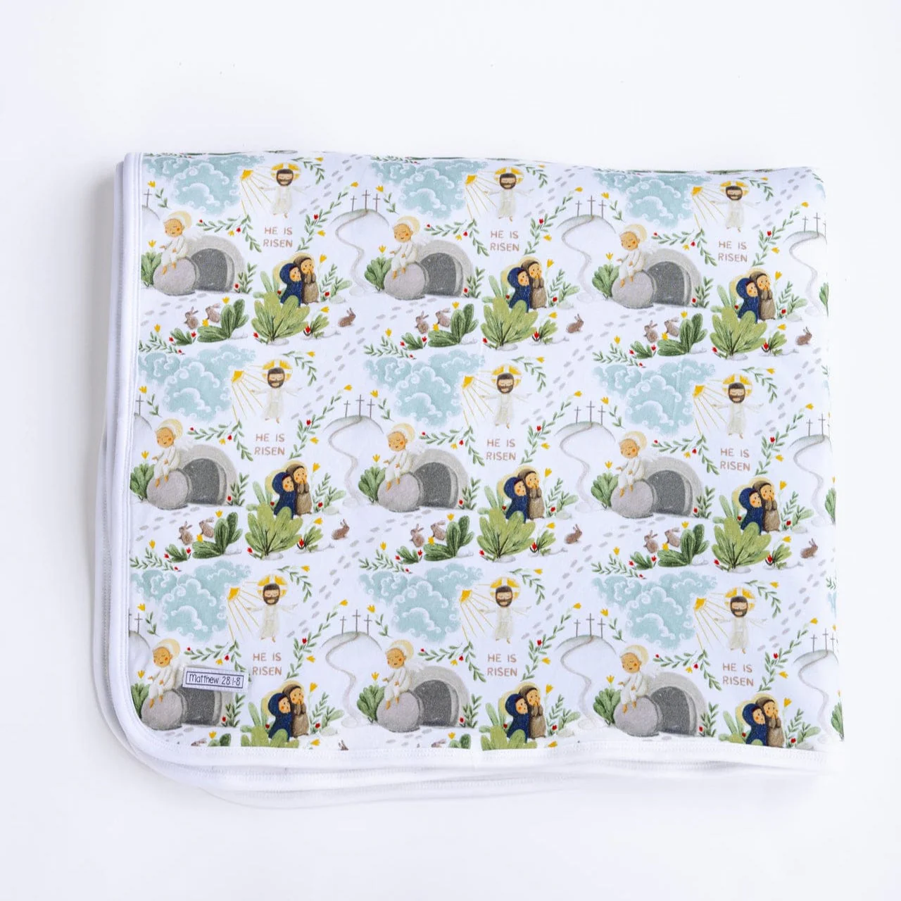 He Is Risen Cotton Blanket - Image 3