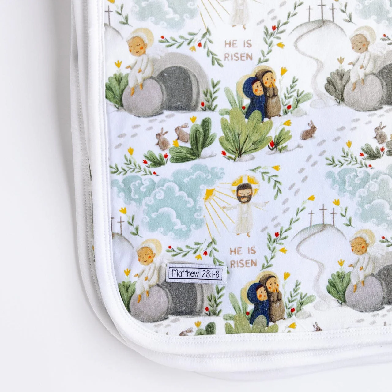 He Is Risen Cotton Blanket - Image 4