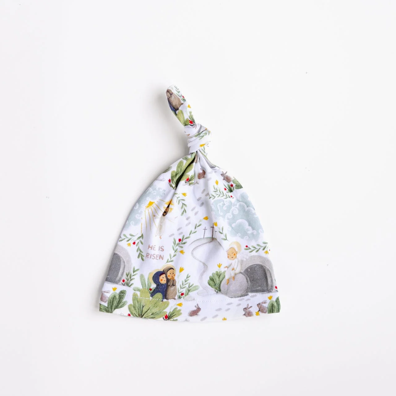 He Is Risen Cotton Knotted Hat - Image 2