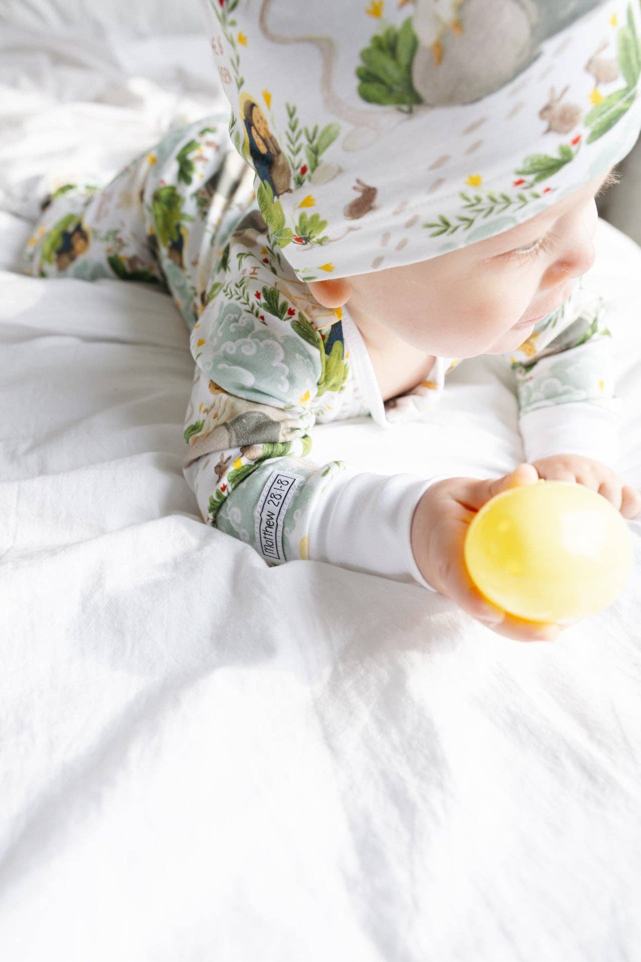 Cotton Footie with Zipper - He Is Risen - Image 2