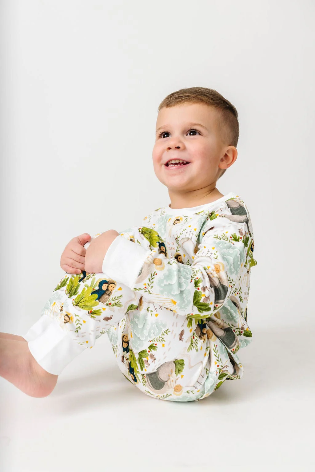 He Is Risen Cotton Long Sleeve Pajama Set - Image 3