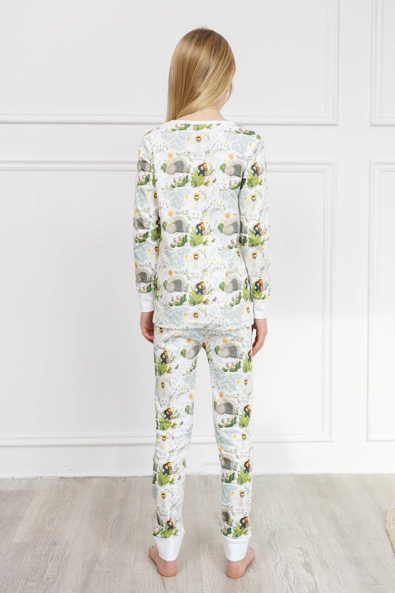 Cotton Long Sleeve Pajama Set - He Is Risen - Image 4