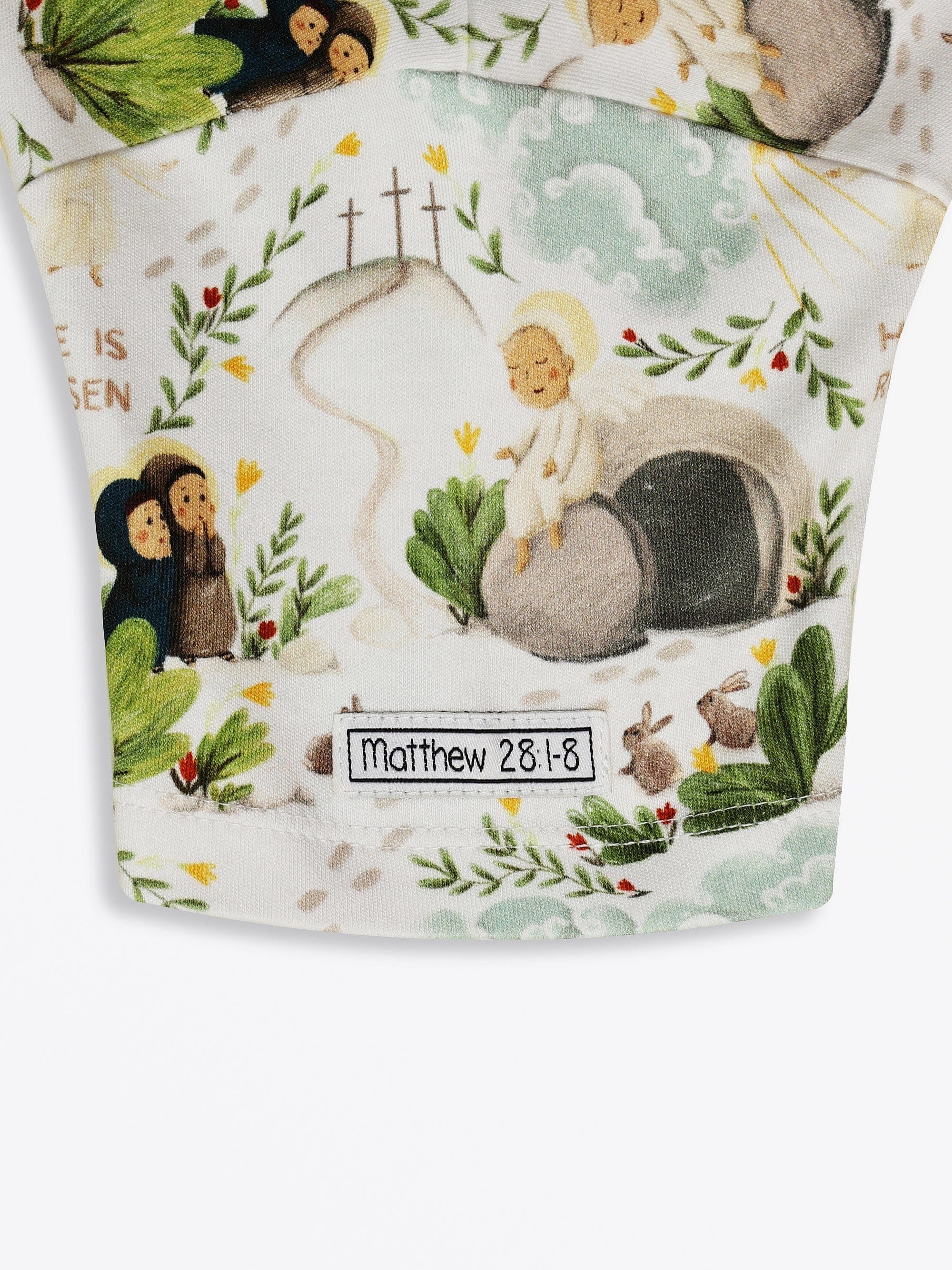 He Is Risen Cotton Pajamas Set with Shorts - Image 6