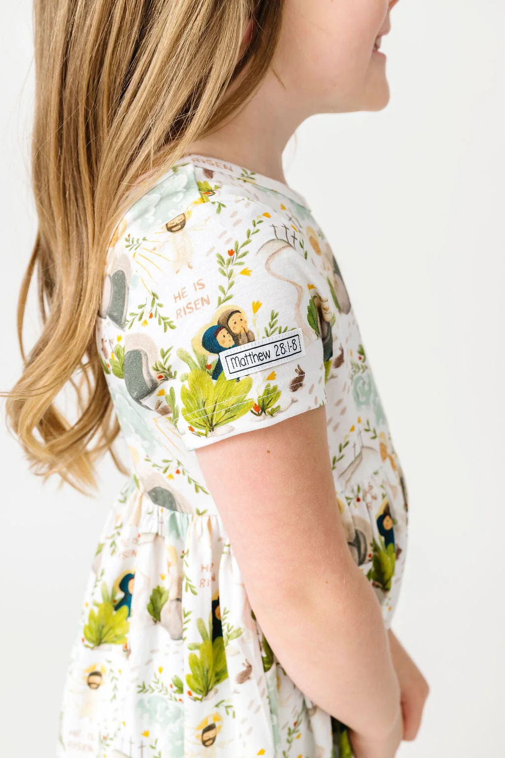 He Is Risen Cotton Short Sleeve Twirl Dress - Image 10
