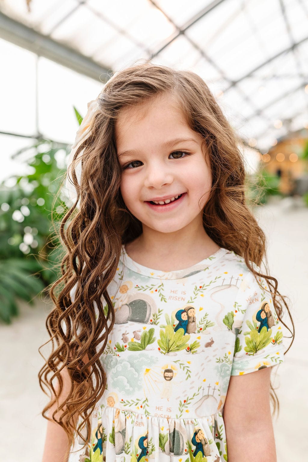 He Is Risen Cotton Short Sleeve Twirl Dress - Image 4