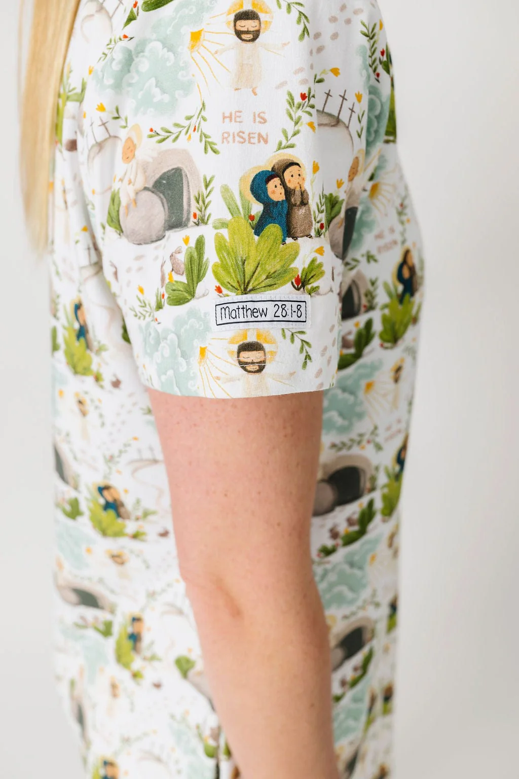 He Is Risen Cotton Women's Nightgown - Image 7