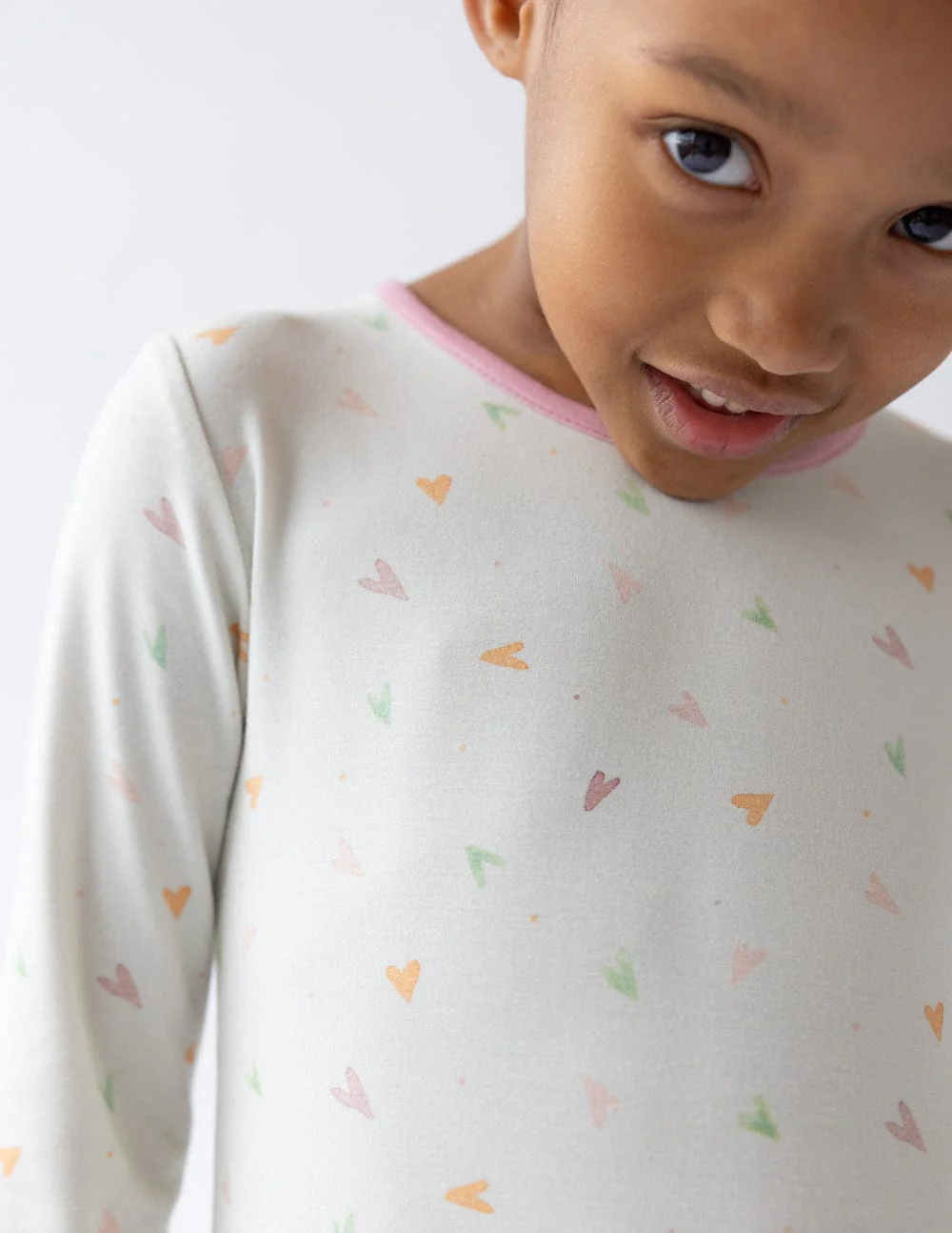 Heart Bamboo Kids Pajama Set - Image 5