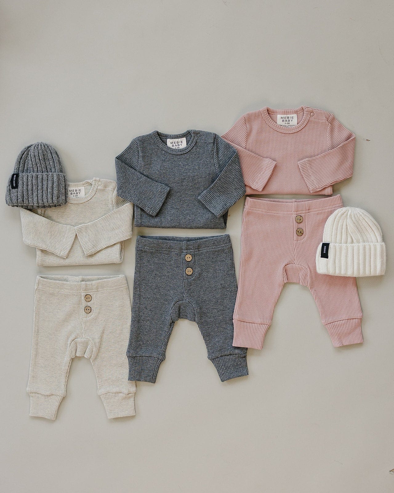 Heather Grey Bodysuit Waffle Set - Image 4