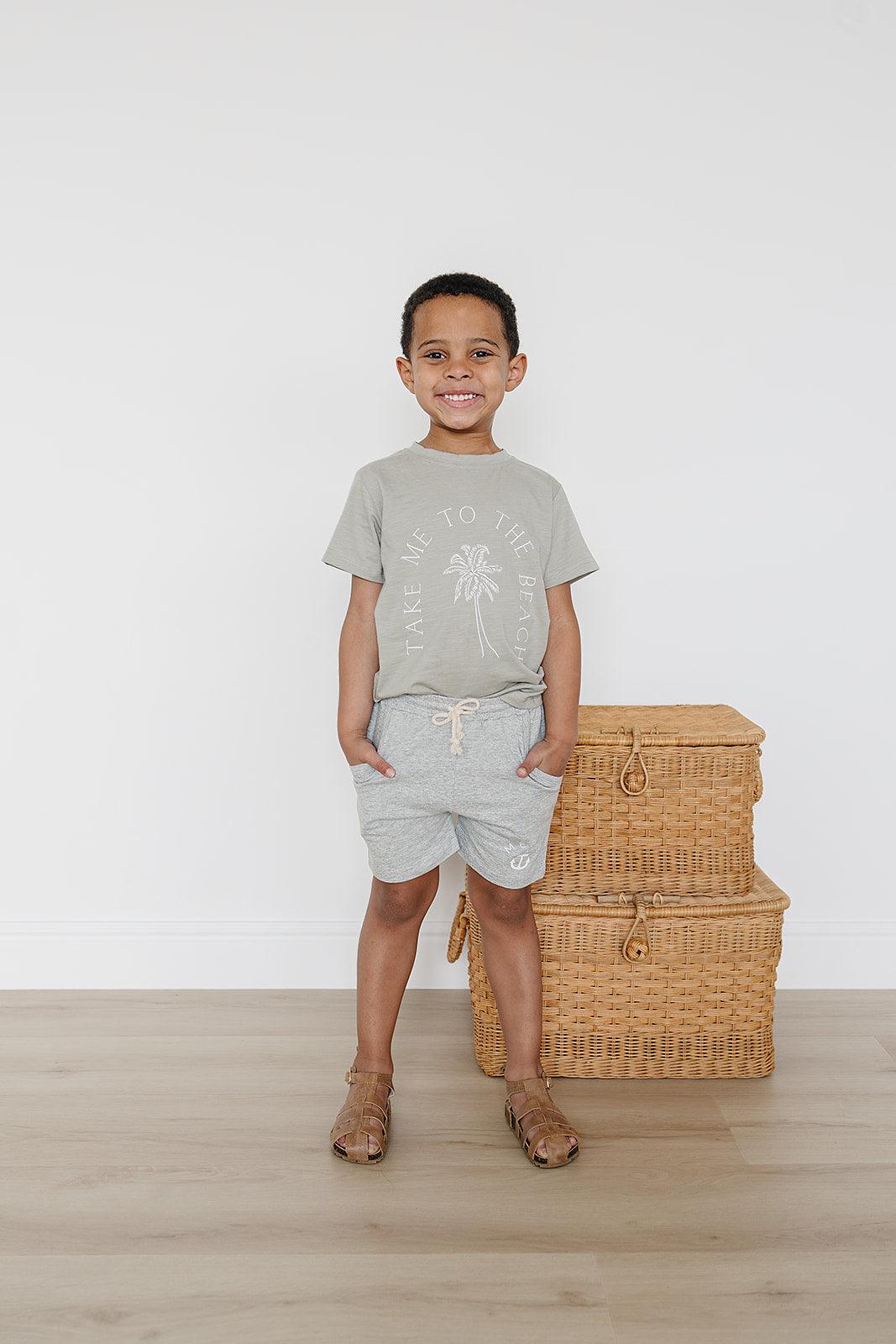 Heather Grey Pocket Cotton Shorts - Image 4