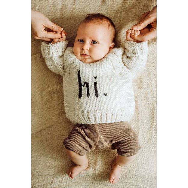 Hi. Black Crew Neck Sweater for Baby - Image 4