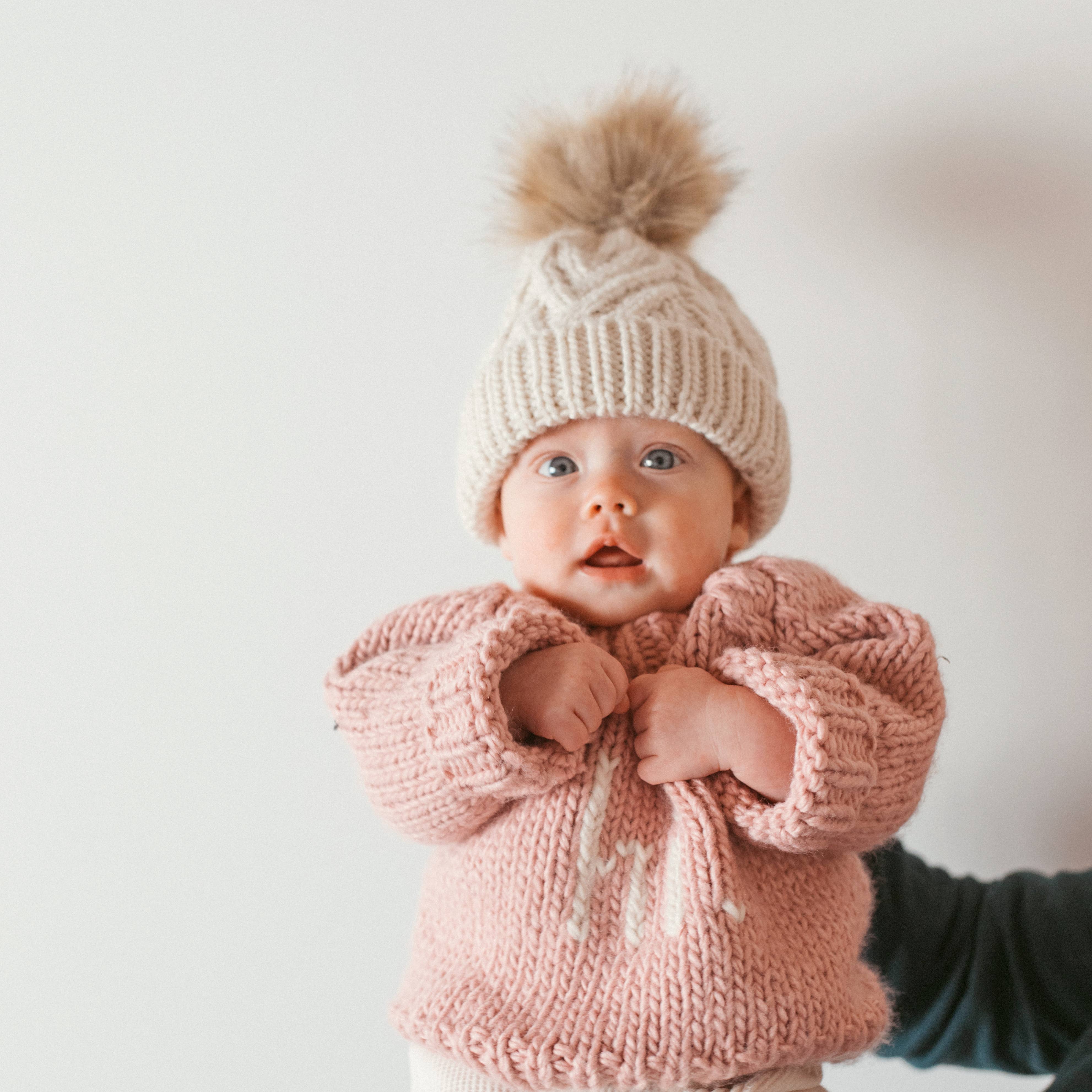 Hi. Rosy Crew Neck Sweater for Baby - Image 3