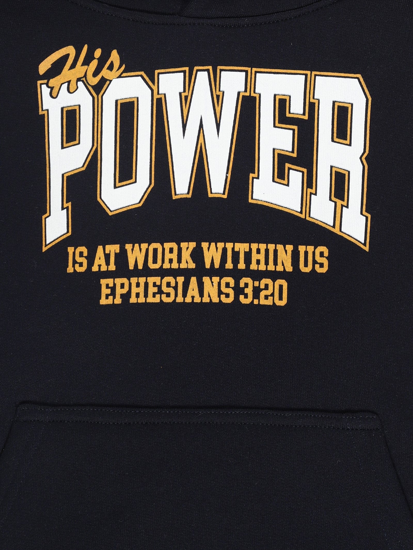 His Power Cotton Fleece Hoodie - Image 2