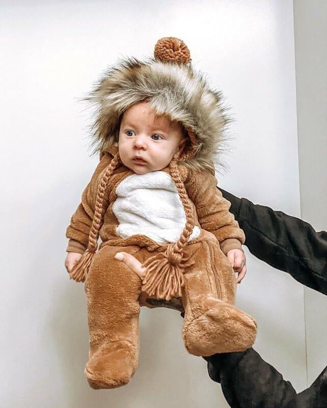 Knit Fur Bonnet - Pecan - Image 2