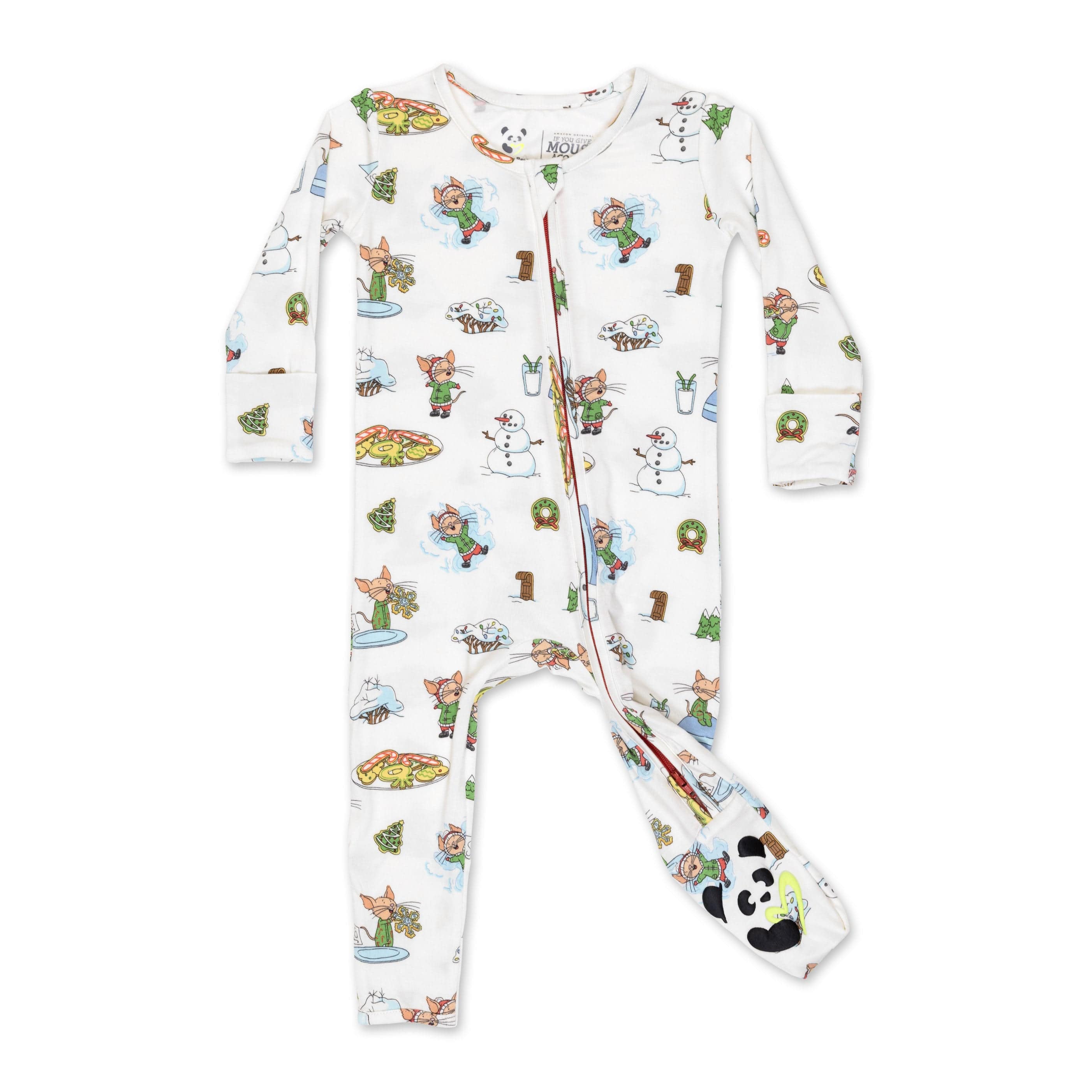 Bamboo Convertible Footie Romper - If You Give A Mouse A Cookie - Image 3
