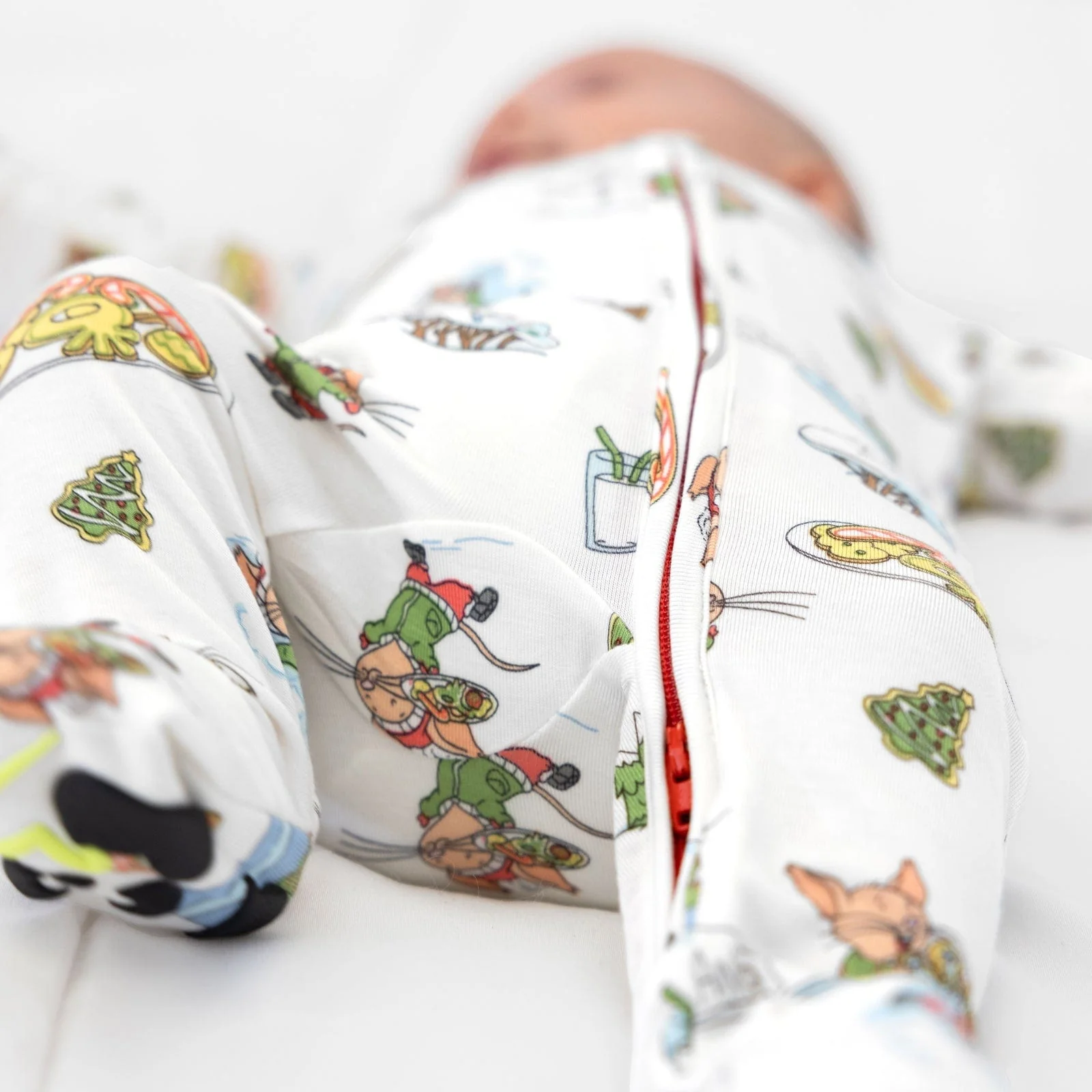 Bamboo Convertible Footie Romper - If You Give A Mouse A Cookie - Image 4