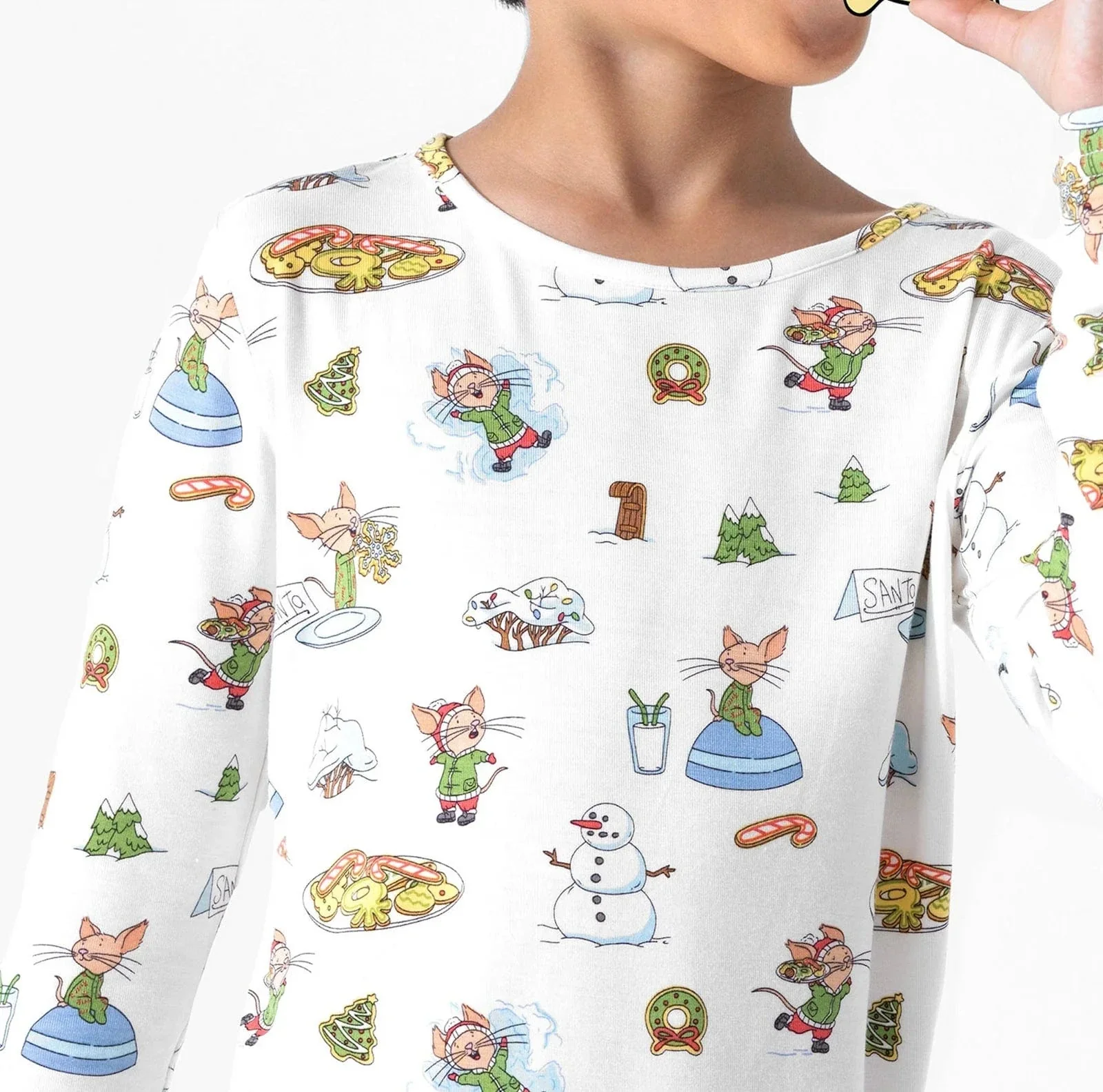 Bamboo Long Sleeve Pajama Set - If You Give A Mouse A Cookie - Image 2