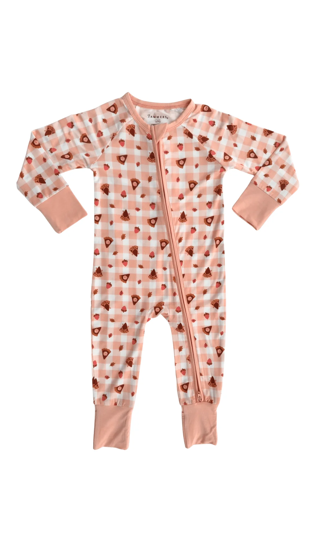 Bamboo Convertible Footie Romper - Gingham Sweet Pie - Image 4