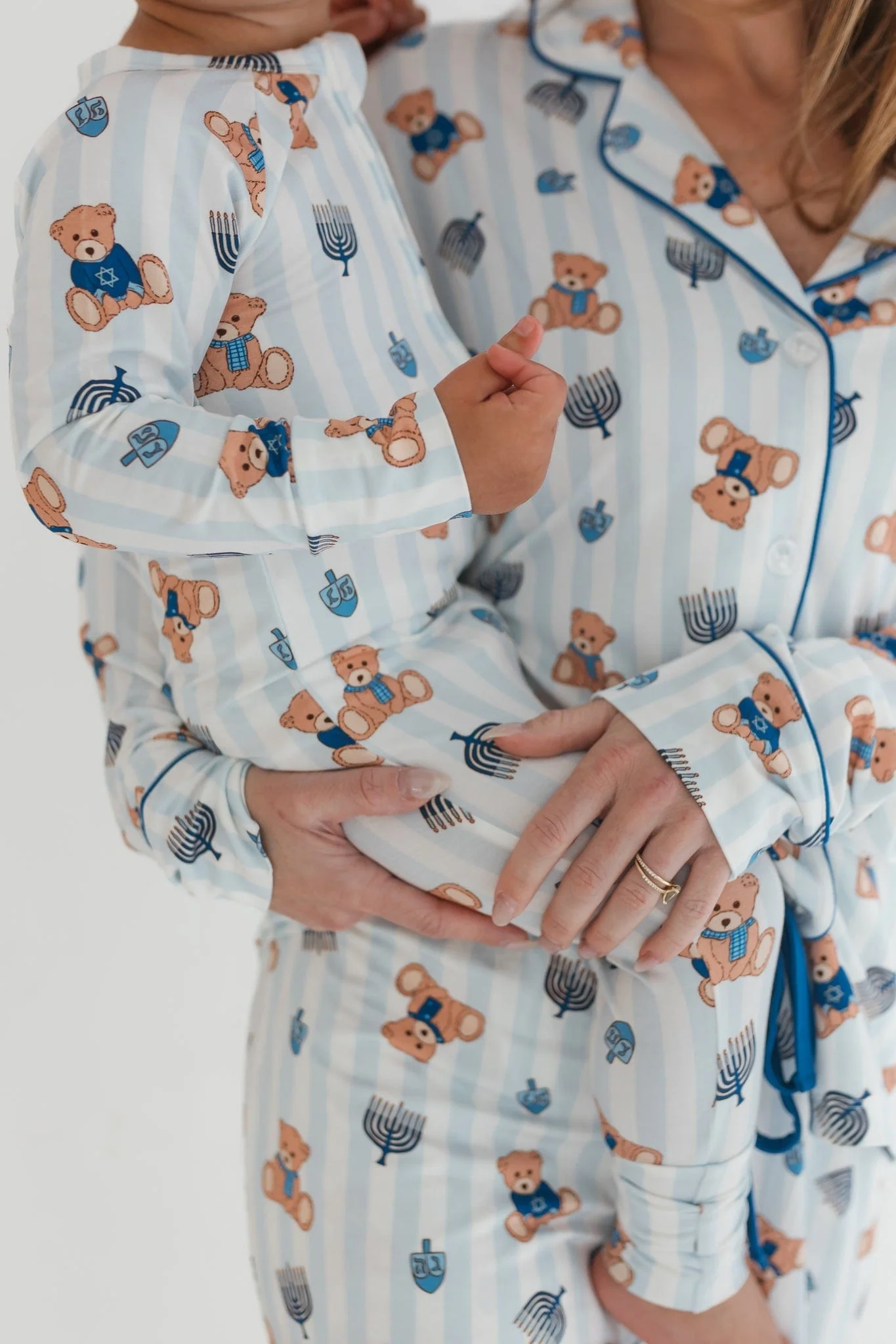 Bamboo Convertible Footie Romper - Hanukkah Bears - Image 4