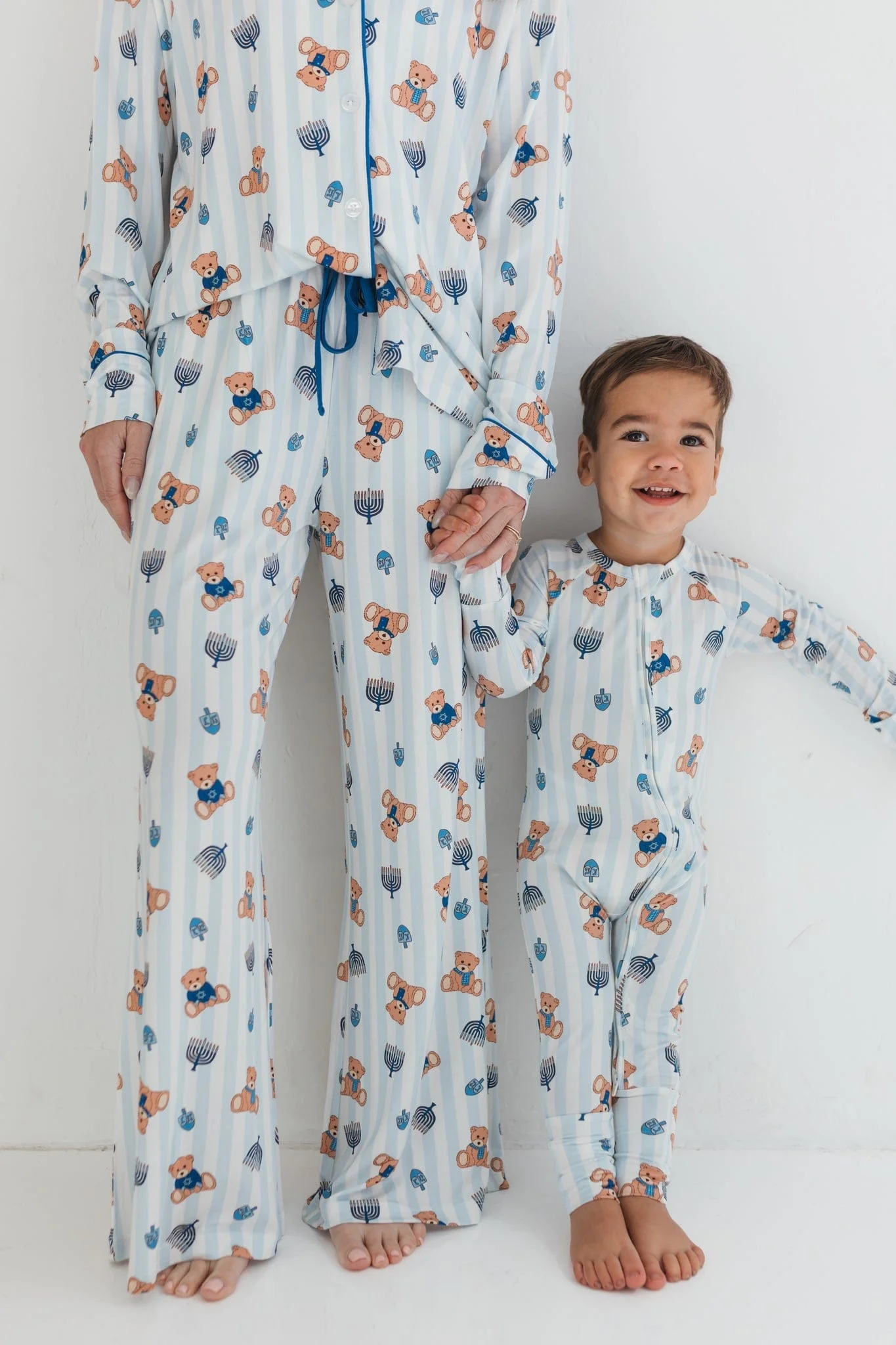Bamboo Convertible Footie Romper - Hanukkah Bears - Image 5