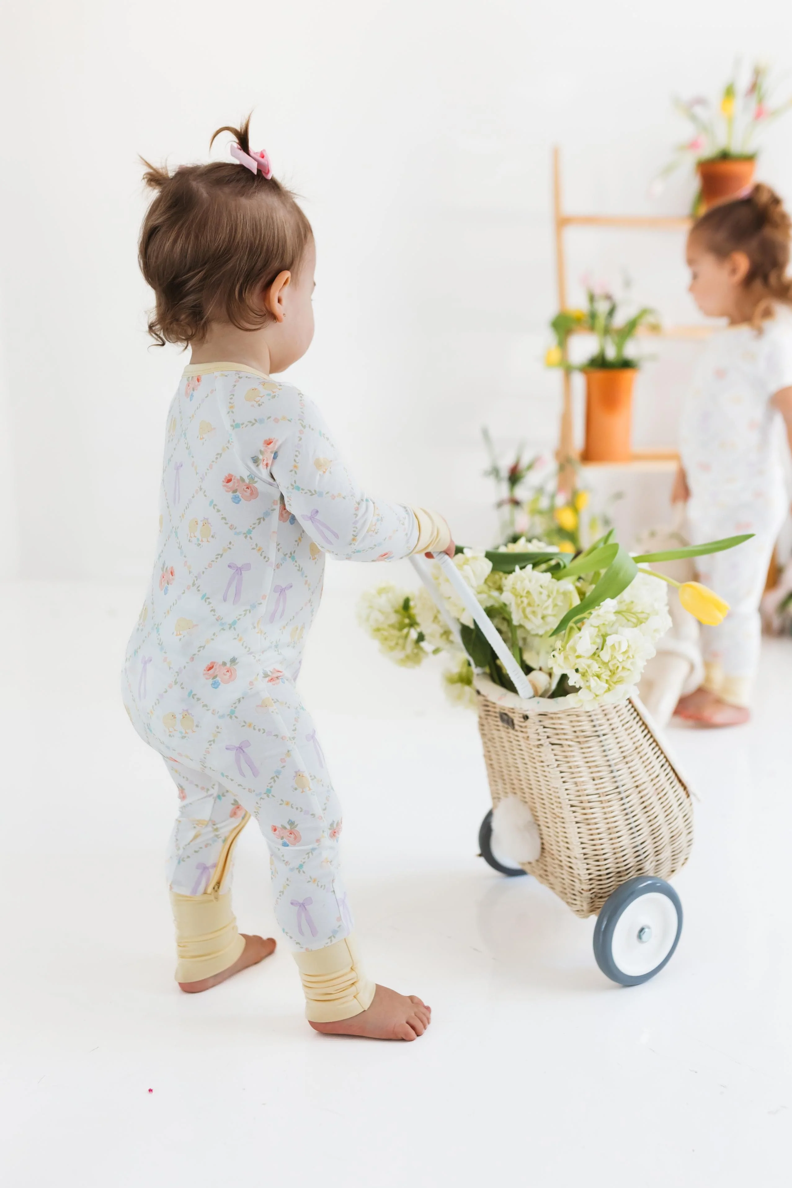 Bamboo Convertible Footie Romper - Peep and Petal - Image 4