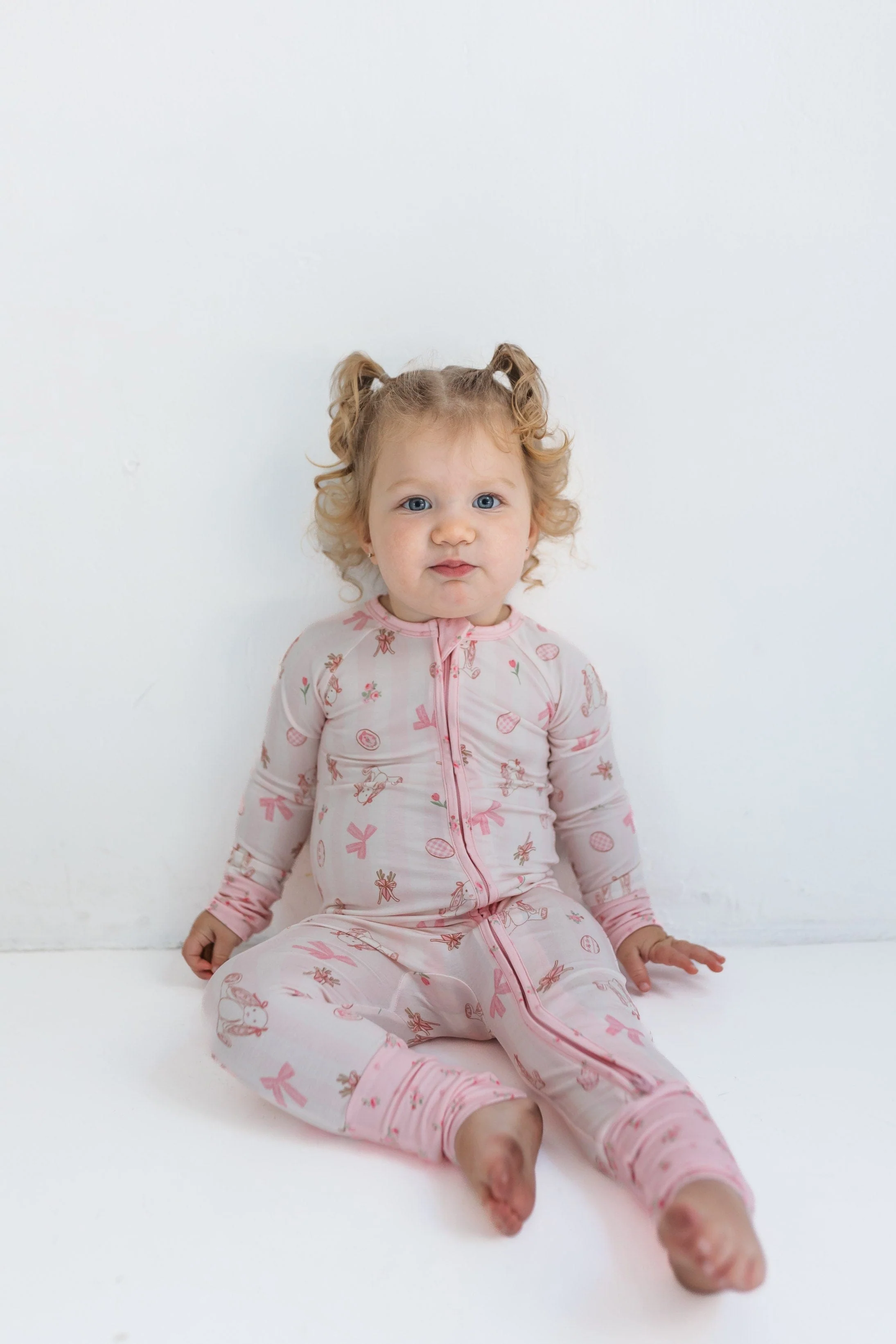 Bamboo Convertible Footie Romper - Rosie Rabbit - Image 2