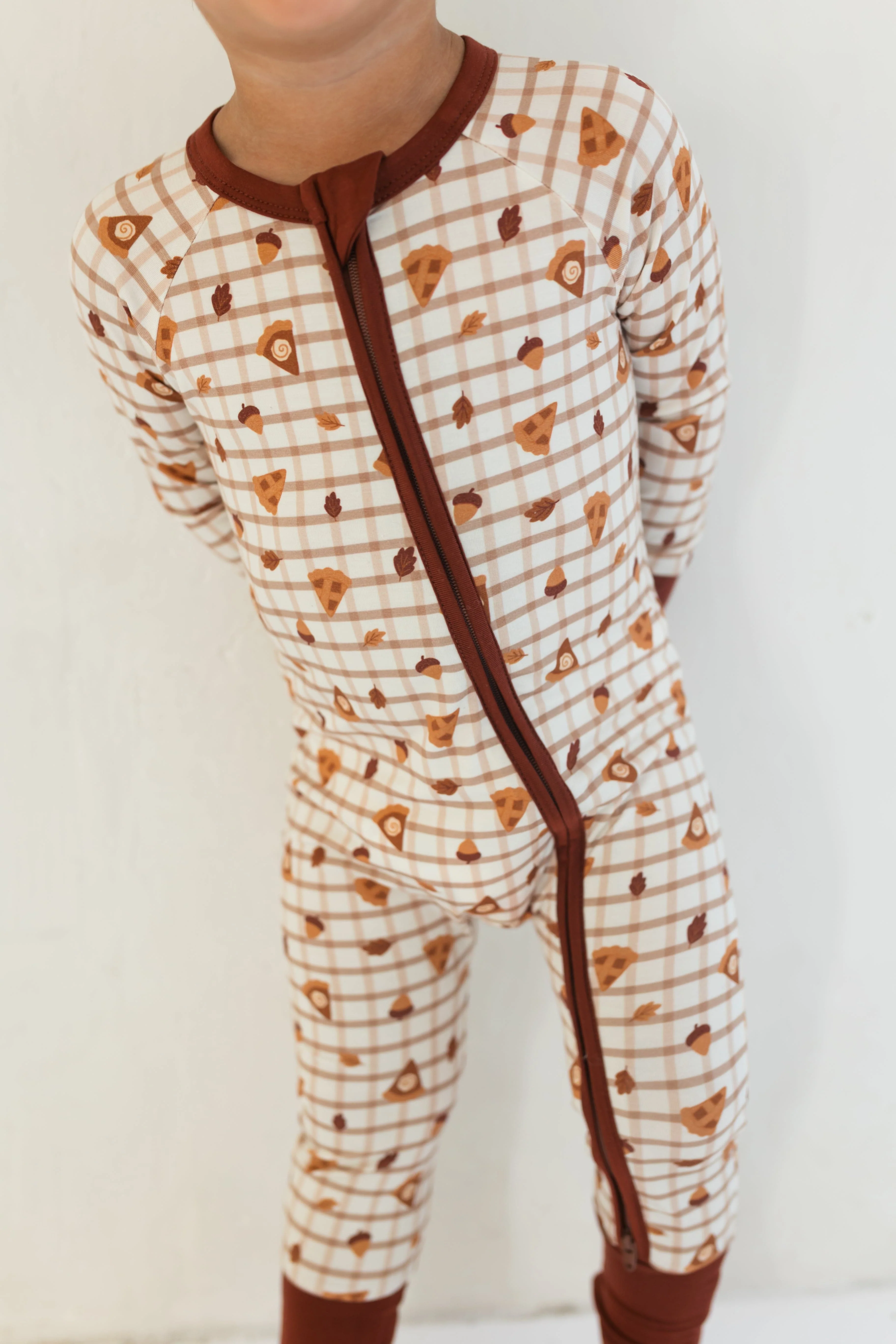 Bamboo Convertible Footie Romper - Spiced Pie - Image 2